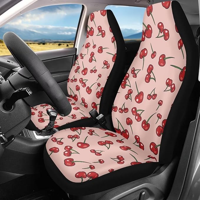 Cherry Car Seat Covers Full Set of 2