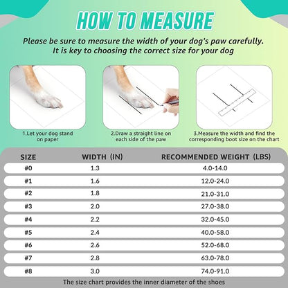 Lukovee Dog Shoes for Large Small Medium Dogs 8)