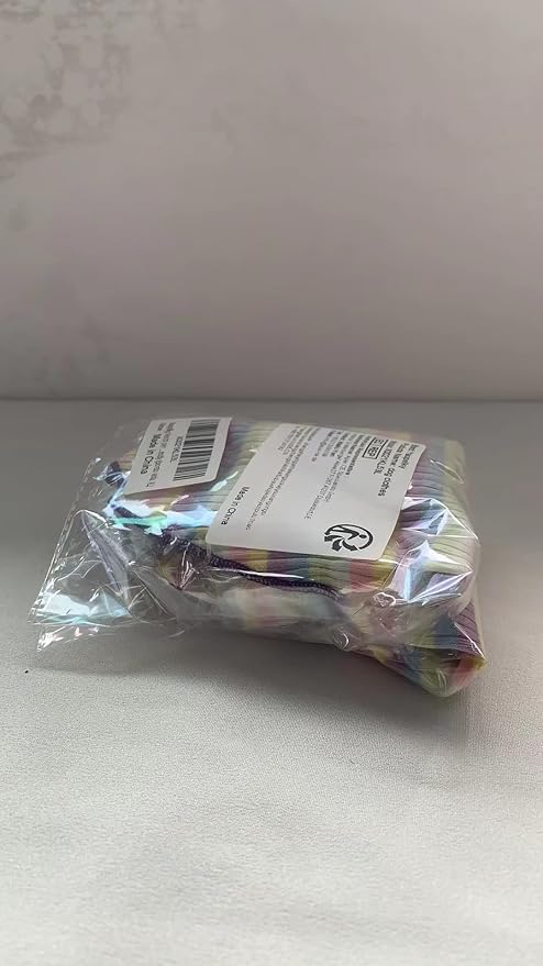 Small Medium Dog Clothes Rainbow Striped Dog Shirts Stretchable Long Sleeve Cat T-Shirt Pet Outfits for Chihuahua Yorkie Teddy (Purple Edge