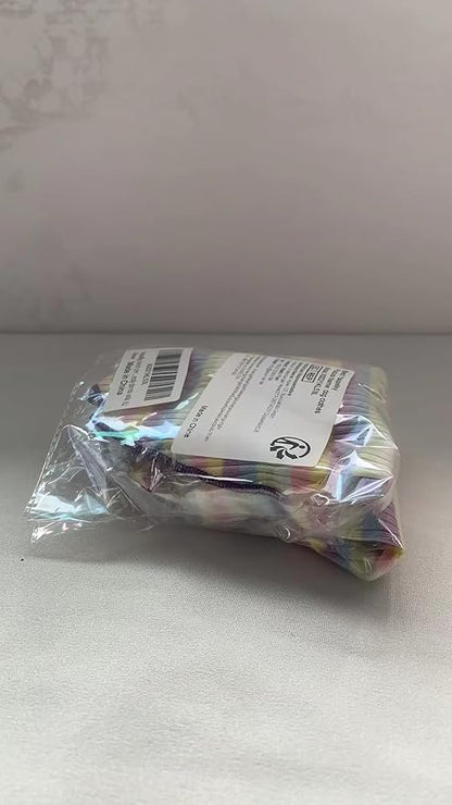 Small Medium Dog Clothes Rainbow Striped Dog Shirts Stretchable Long Sleeve Cat T-Shirt Pet Outfits for Chihuahua Yorkie Teddy (Purple Edge