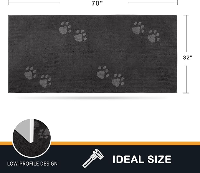 PURRUGS Dirt Trapper Door Mat 32" x 70"