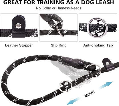 Slip Leads Dog Leash 4/5/6 FT (1/2''- 6FT,