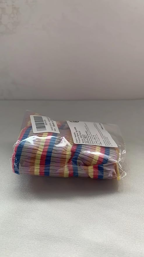 Small Medium Dog Clothes Rainbow Striped Dog Shirts Stretchable Long Sleeve Cat T-Shirt Pet Outfits for Chihuahua Yorkie Teddy (Yellow Edge