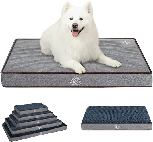 VANKEAN Dog Bed Soft Crate Pad Mat Reversible Cool & Warm
