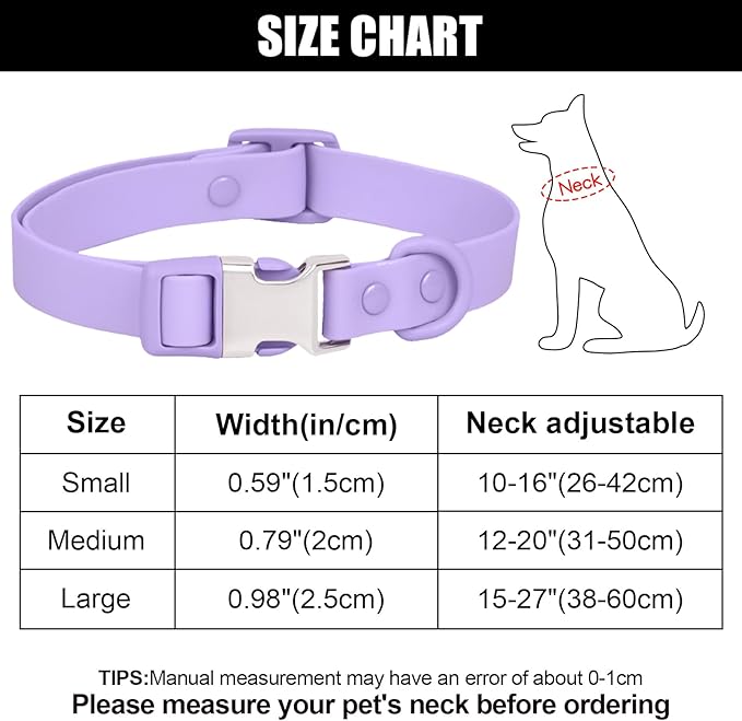 Waterproof Dog Collar Soft Rubber Dog Collar