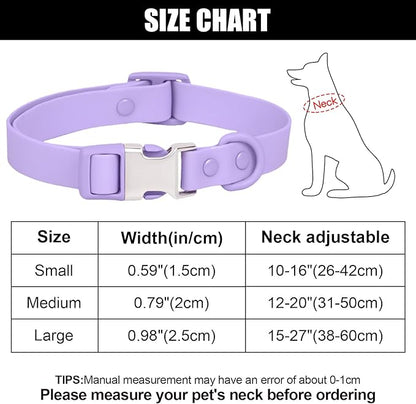 Waterproof Dog Collar Soft Rubber Dog Collar