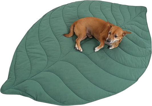 Leaf Shaped Cotton Dog Blankets for Small Medium Large Dogs 57''x43'' Pet