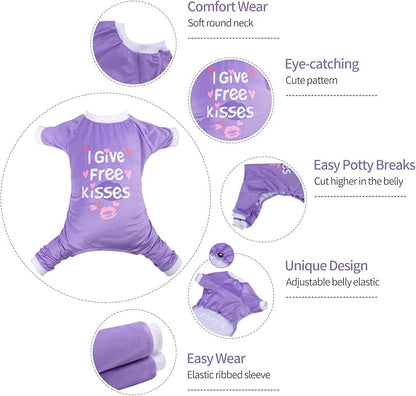 CuteBone Trend Letters Dog Pajamas Clothes Soft Puppy P246S