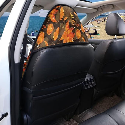 Yewattles Retro Maple Leaf Universal Waterproof Seat Cover