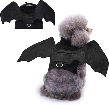 BWOGUE Pet Bat Wings Costume for Cat & Dog Pet Apparel Clothes for Halloween Party Medium