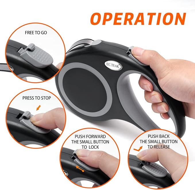 Retractable Dog Leash 26 FT 110lbs, Strong 26 FT(66-110