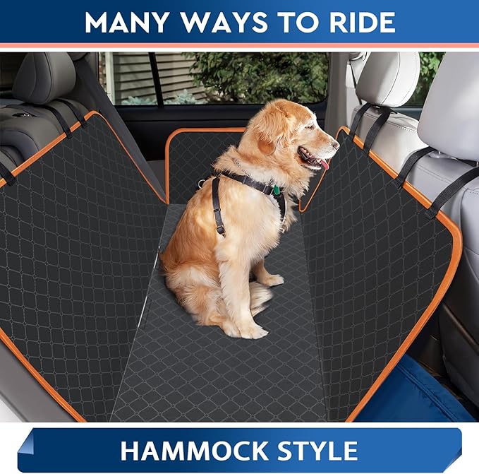 Dog Car Seat Cover Dog Seat Cover for Back Seat Scratch Prevention Dog Hammock Protects Against Dirt Dog Seat Covers for Cars Fits for Small SUVs and Trucks 54"x 58"