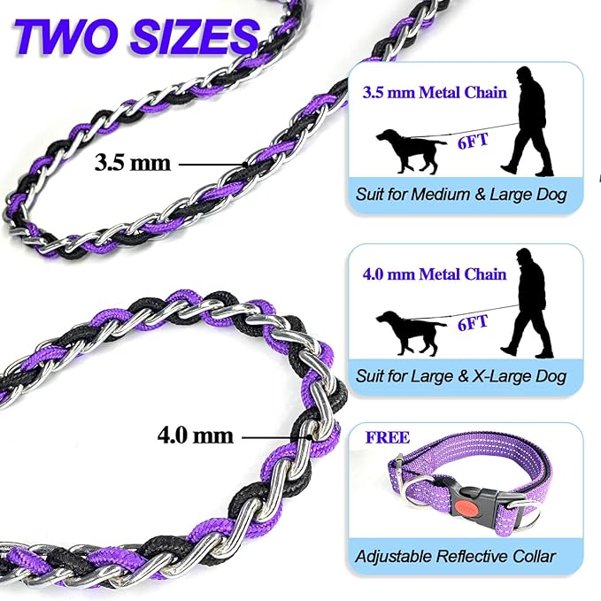 Dog Leash Rope Chain 6ft Heavy