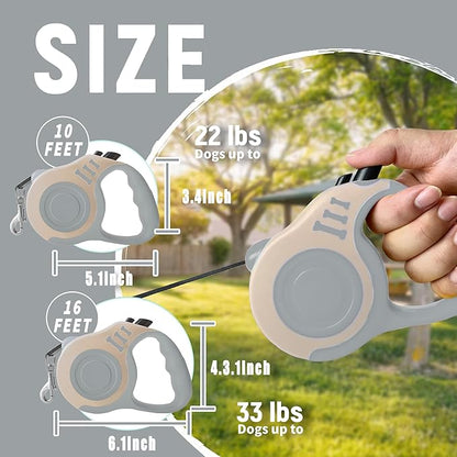 Retractable Dog Leash Automatic Telescopic Tractor Dog Tape 10/16 FT