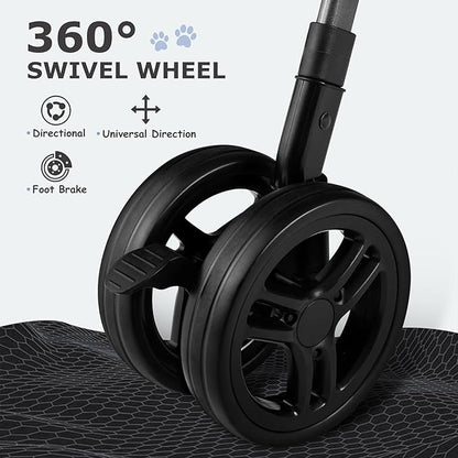 SWITTE Dog Stroller for Small Medium Dogs 4 Universal