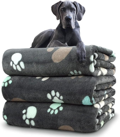 Dog Blankets for Large Dogs 3 Pack 41" x 31", Fuzzy