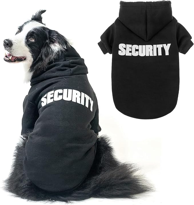 SCENEREAL Security Dog Hoodie Sweaters for Small Medium Large Dogs
