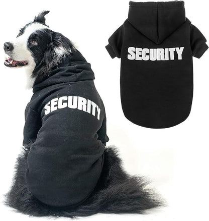 SCENEREAL Security Dog Hoodie Sweaters for Small Medium Large Dogs