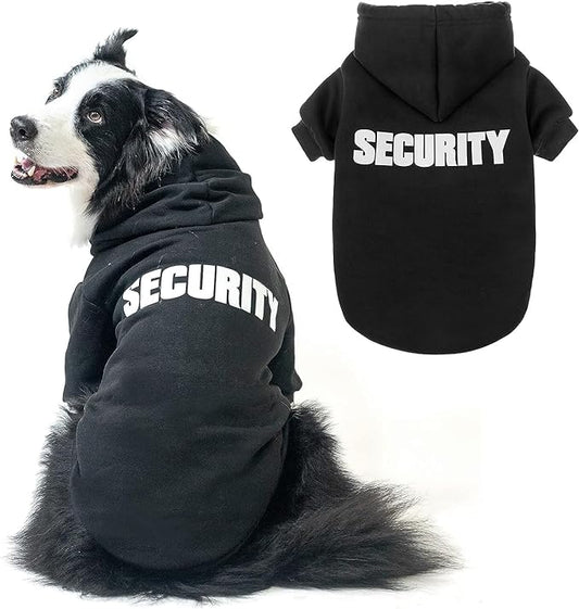SCENEREAL Security Dog Hoodie Sweaters for Small Medium Large Dogs