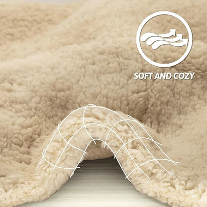 furrybaby Dog Blanket Soft Dog Blankets for Large Dogs Puppy Essentials Washable Sherpa Fleece Cat Blanket 32x40 Inches for Bed Furniture Couch Sofa (Medium
