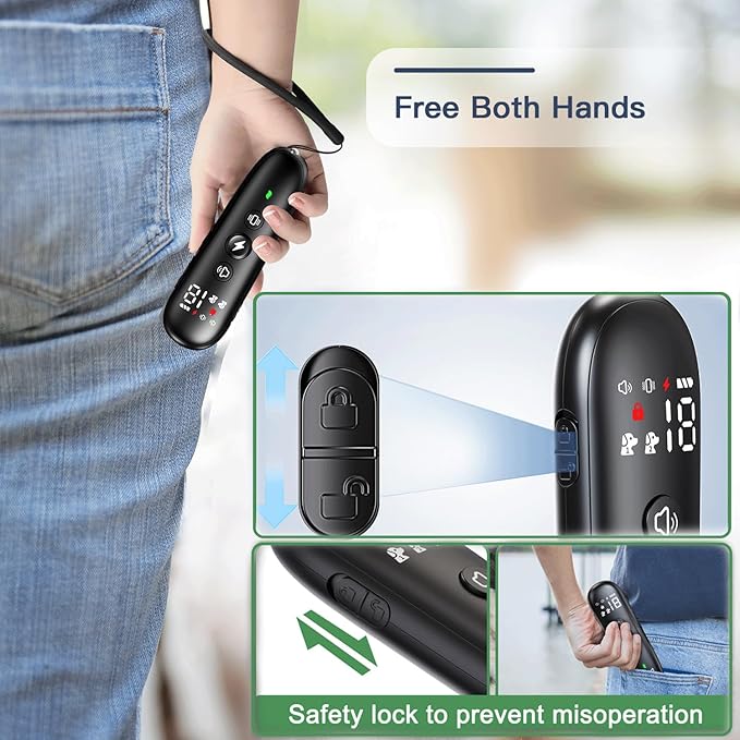 yucca Dog Shock Collar for Small Medium Large Dogs 2 Pack IP67 Waterproof, 3 Training