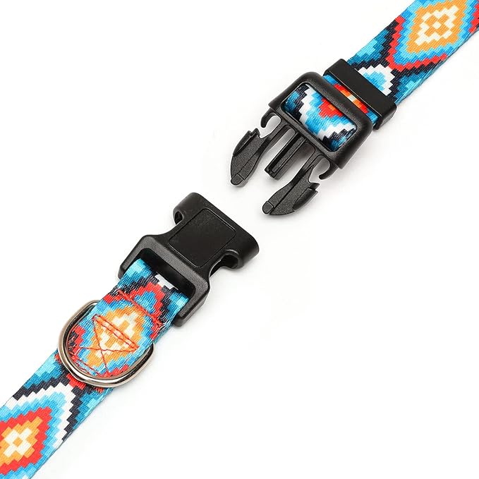 Adjustable Dog Collar with Patterns