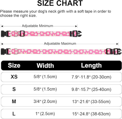 Adjustable Dog Collar with Patterns