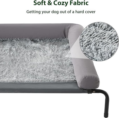 RRPETHOME Large Elevated Cooling Dog Bed