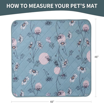 IEUUMLER Washable Pee Pads for Dogs 1 Pack EU007 (Green 48"X48"-1pcs)
