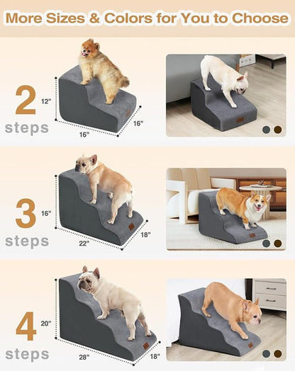 Dog Stairs for Small Dogs 4 Steps