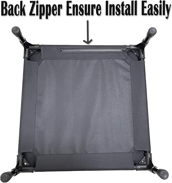 Love&go Elevated Dog Bed with Metal Frame (Small-18.5x18.5x5.5 inch,