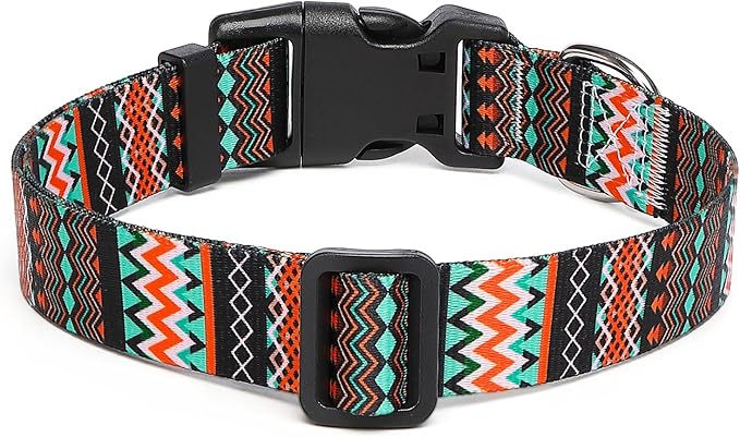 Adjustable Dog Collar with Patterns