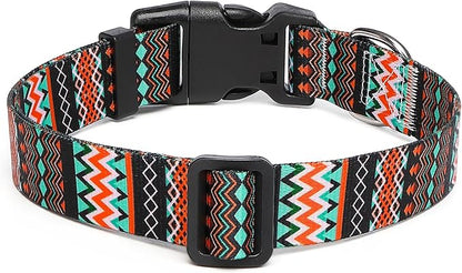 Adjustable Dog Collar with Patterns