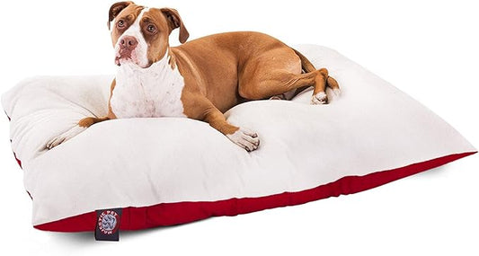 36x48 Red Rectangle Pet Dog Bed By Majestic Pet Products Large