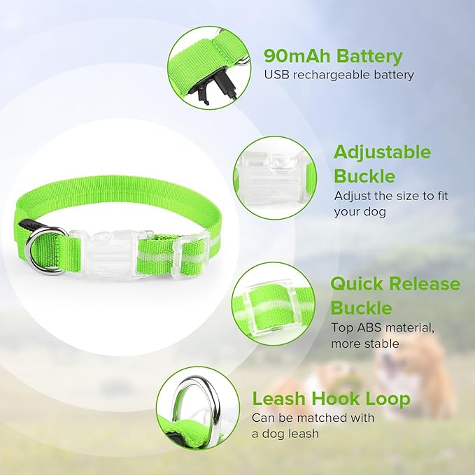 Led Dog Collar for Night Walking