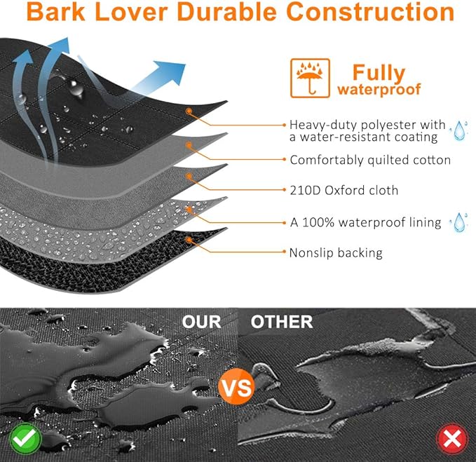 Xlarge Dog Car Seat Cover for Back Seat Dog Seat Cover Hammock for Truck SUV