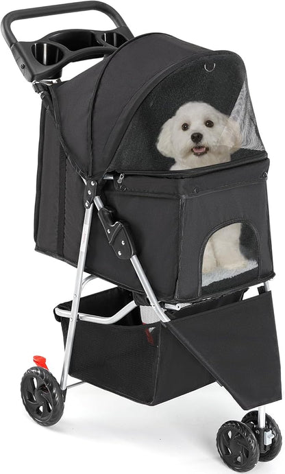 Sweetcrispy Pet Stroller for Dogs and Cats