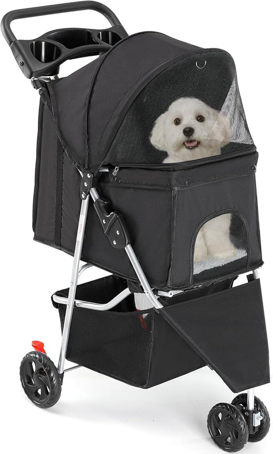 Sweetcrispy Pet Stroller for Dogs and Cats