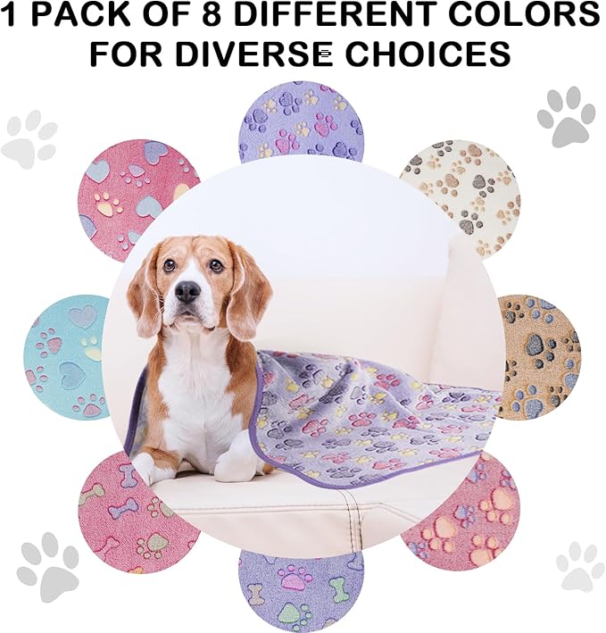 Dono 1 Pack 2 Dog Blankets Soft Fluffy