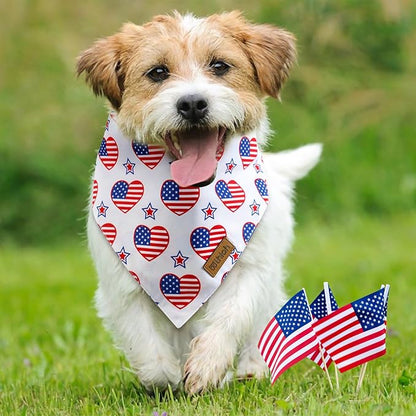4th of July Dog Bandanas 2 Pack