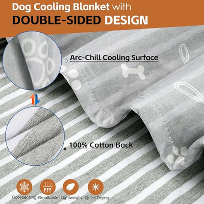 Dog Cooling Blanket Lightweight Self Cooling Blanket Bed