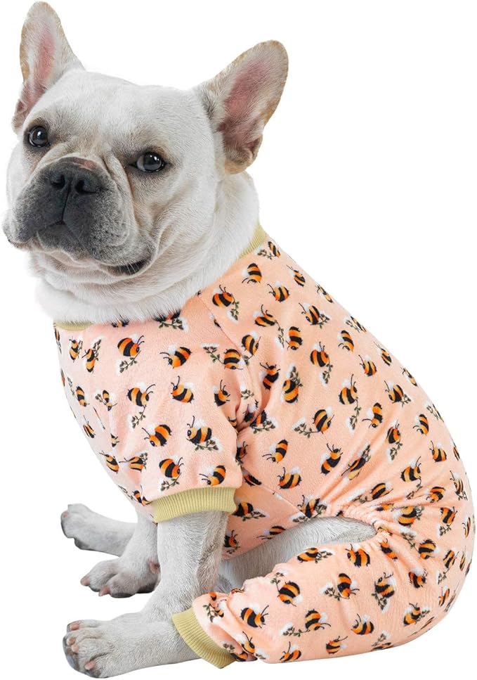 CuteBone Dog Pajamas Costumes Fleece Pet Clothes Puppy Onesie Winter Holiday Cute Cat Jammies Keep Your Pet Warm in The Cold Weather P121L