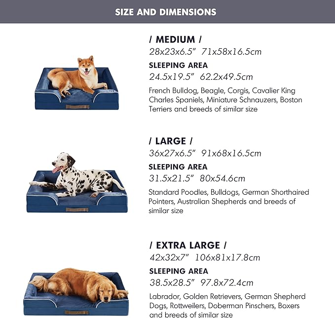 Orthopedic Dog Bed for Medium Size Dog