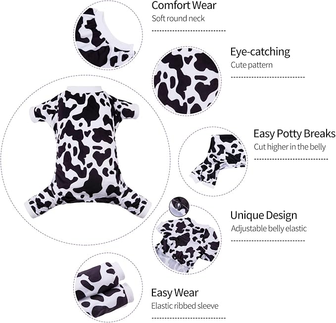 CuteBone Dog Pajamas Costumes Fleece Pet Clothes Puppy Onesie Winter Holiday Cute Cat Jammies Keep Your Pet Warm in The Cold Weather P222M