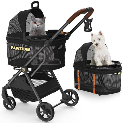 PAWZIDEA Dog Stroller 4 in 1