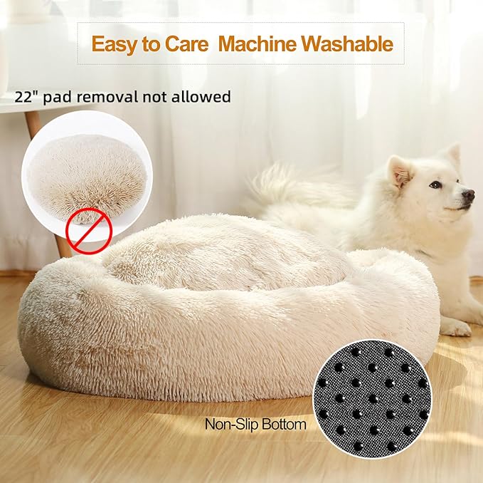 JEMA Calming Small Dog Beds for Small Dogs 22 Inch