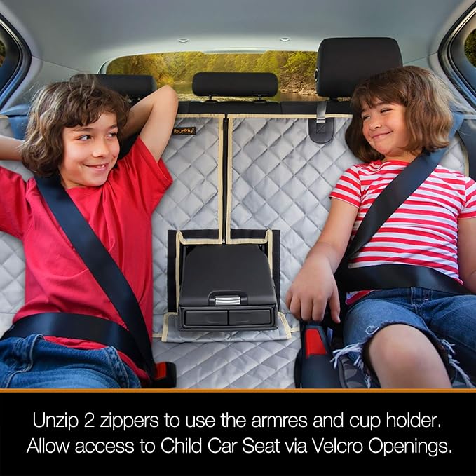 iBuddy Bench Dog Car Seat Cover for Car/SUV/Small Truck