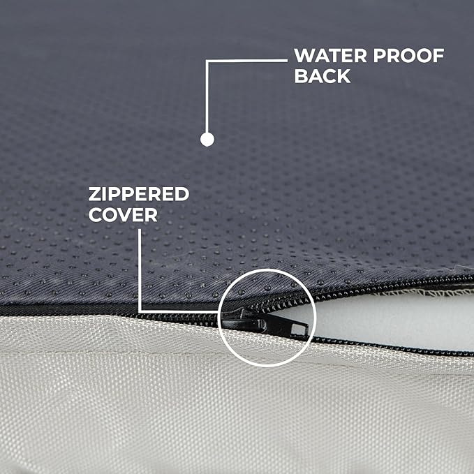 Best Pet Supplies Cute Dog Crate Mat Flat Bed with Waterproof Exterior 30X20X3