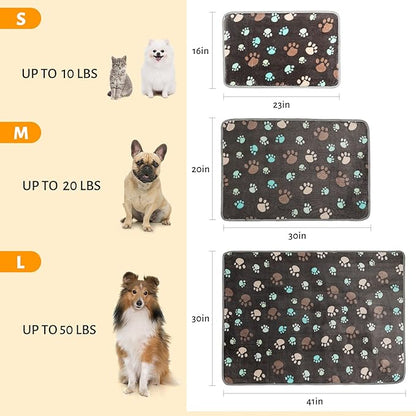 3 Pack Dog Blanket Soft Warm Flannel Cat Blanket, Great Pet Throw for Cats,Puppy,Small Medium Large Dog,23 x 16 Inches