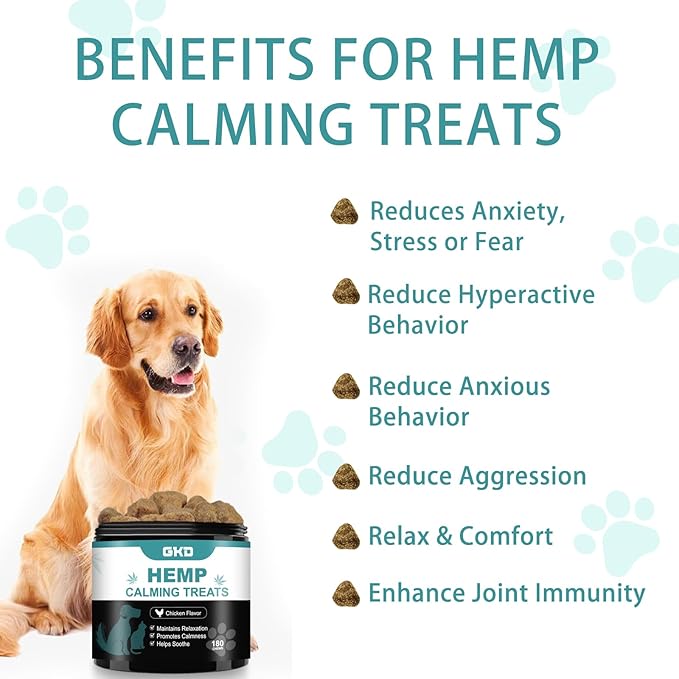 GKD Calming Chews for Dogs 180 Organic